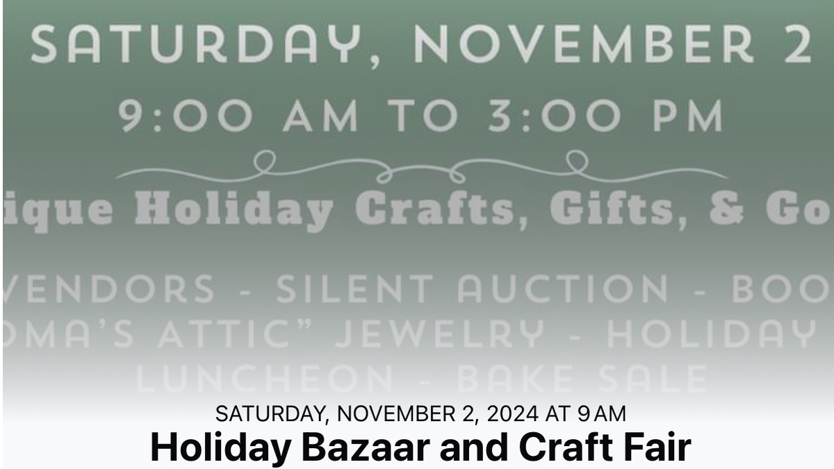 Holiday Bazaar and Craft Fair