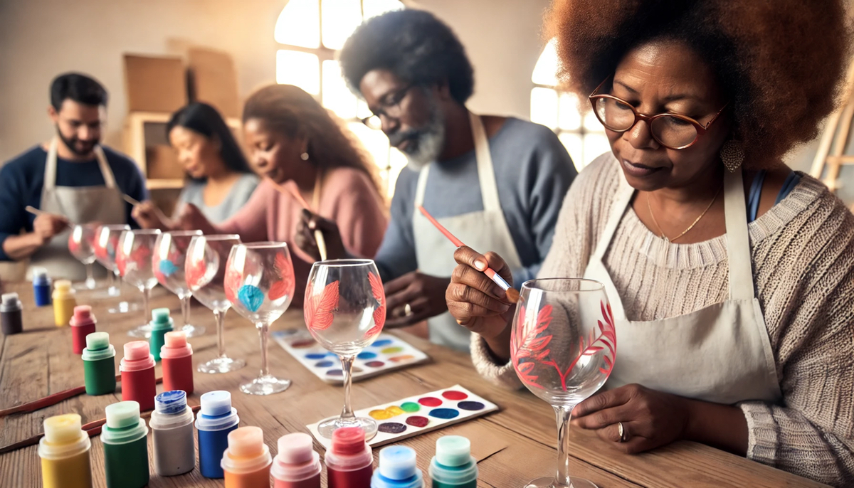 Wine Glass Painting