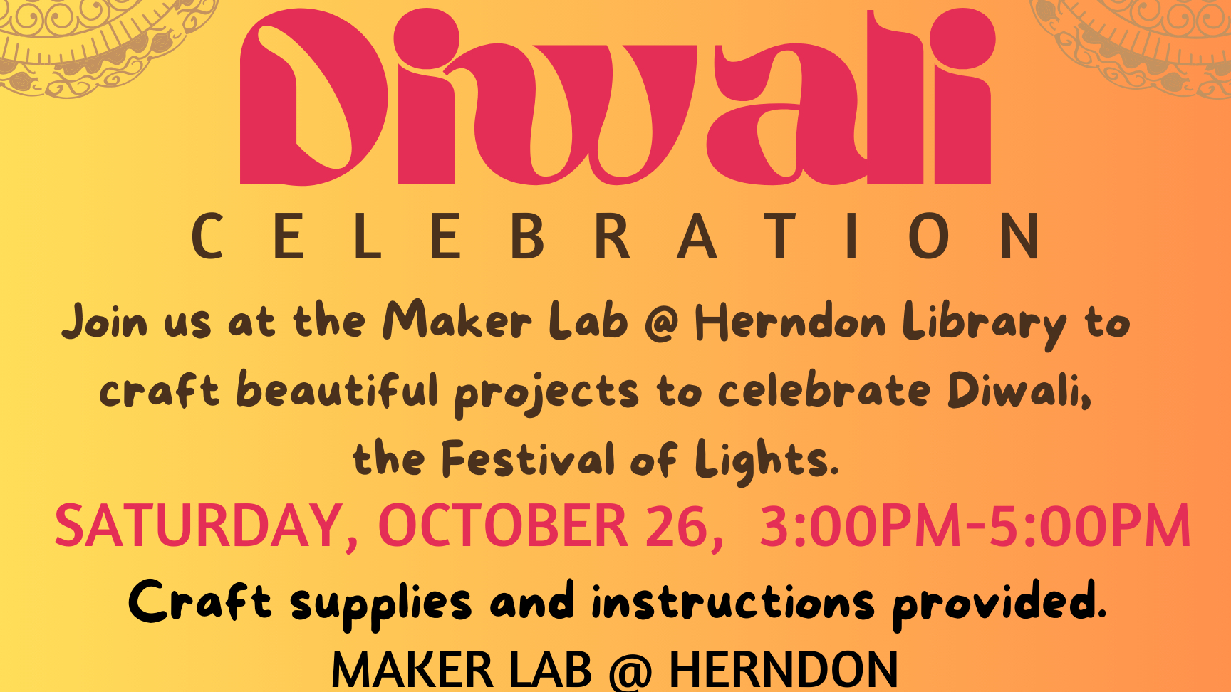 Festival of Lights: Diwali Crafts at the Maker Lab