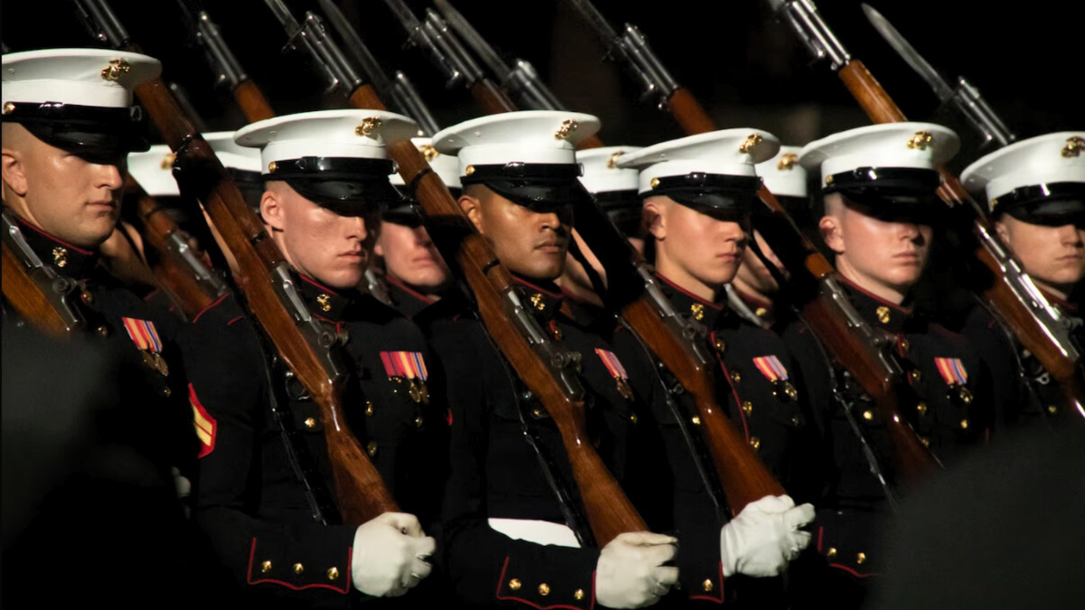 Marine Corps Silent Rifle Drill Team