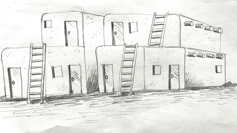 Intro to Drawing: Pueblo Houses