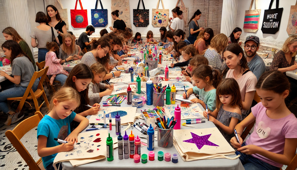 Intergenerational Decorate A Tote Bag