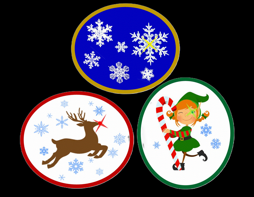 LightUp Winter Holiday Pins