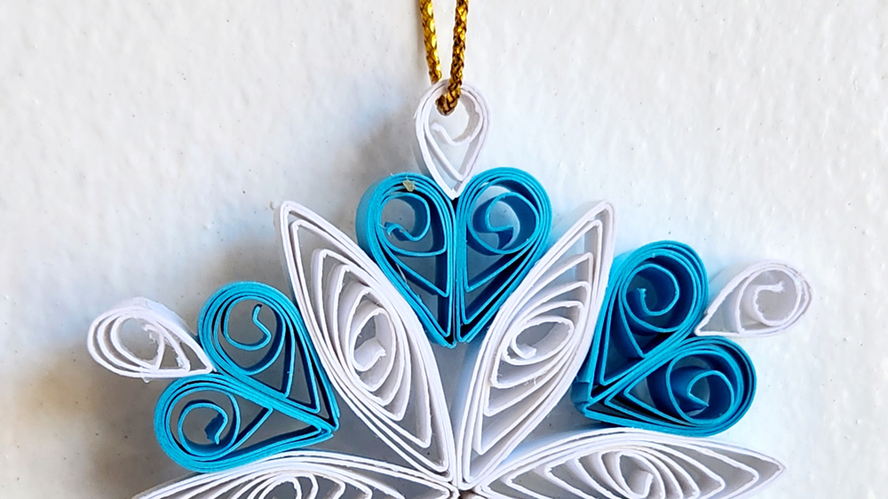 Paper Quilling: Snowflake Ornament