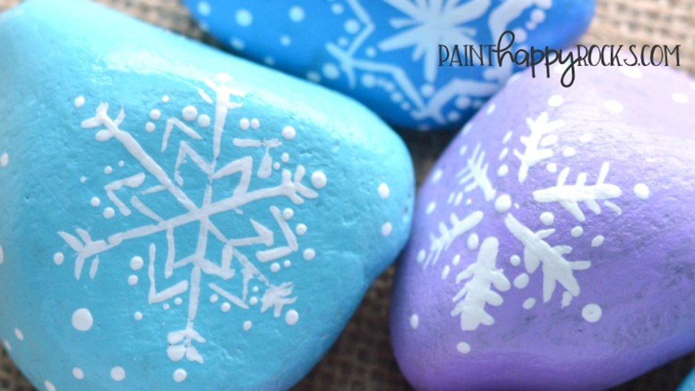 Craft Club – Snowflake Painted Rocks